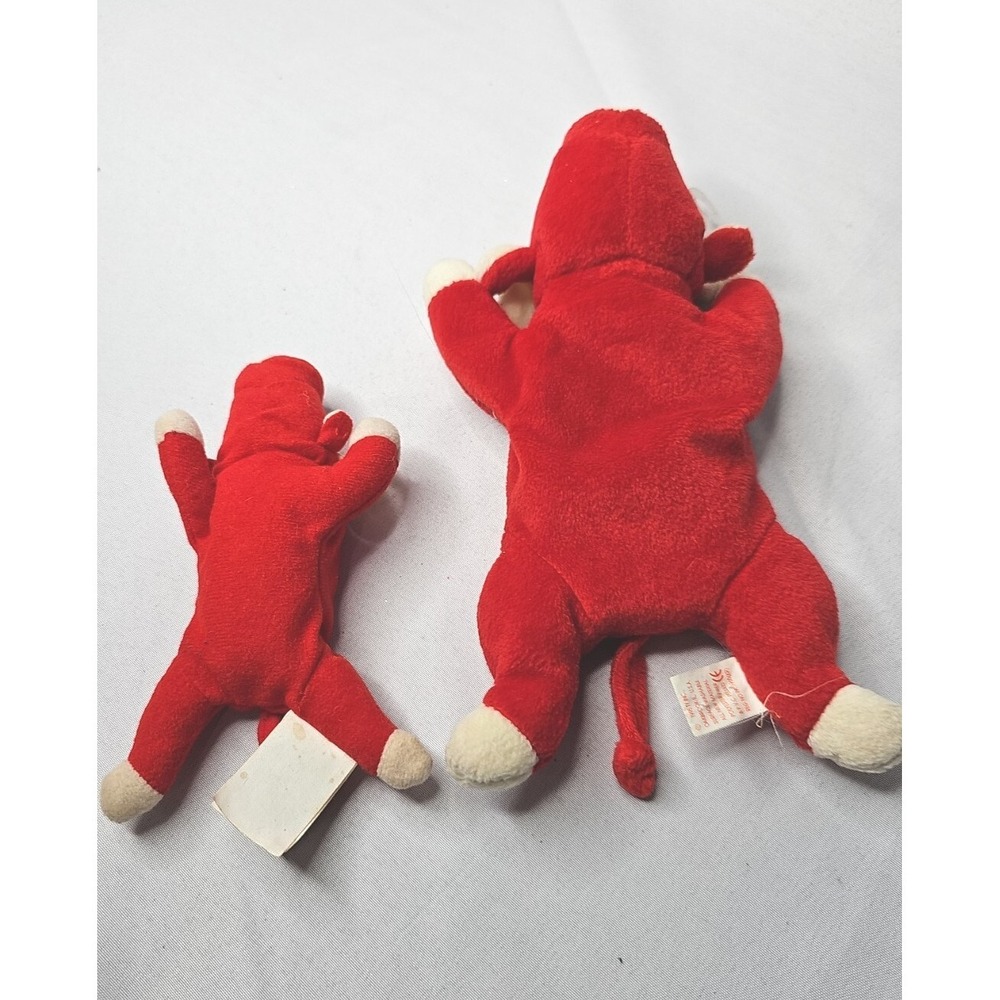 Vintage Chicago BULLS Beanie Babies SNORT and Teenie SNORT, 1993 & 1996‎ - Picture 8 of 9